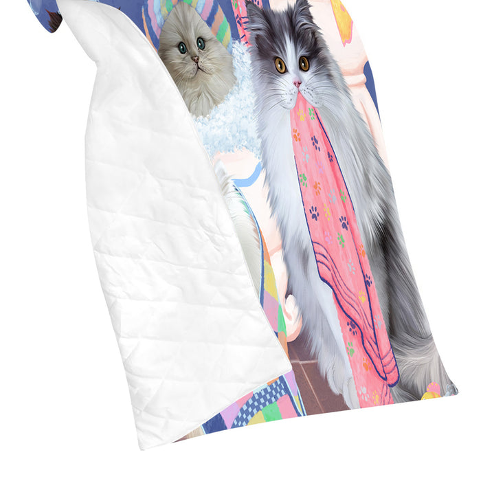 Rub A Dub Dogs In A Tub Persian Cats Quilt