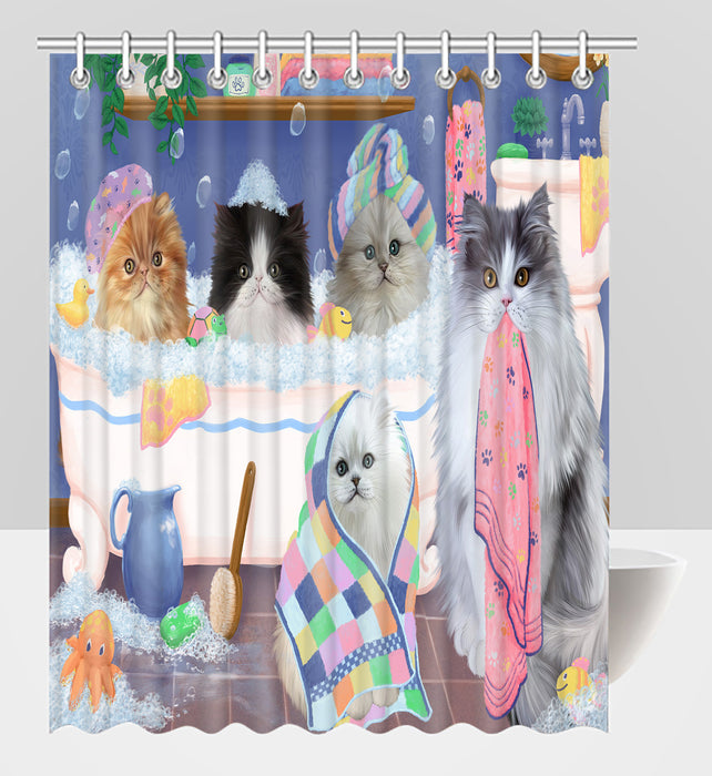 Rub A Dub Dogs In A Tub Persian Cats Shower Curtain