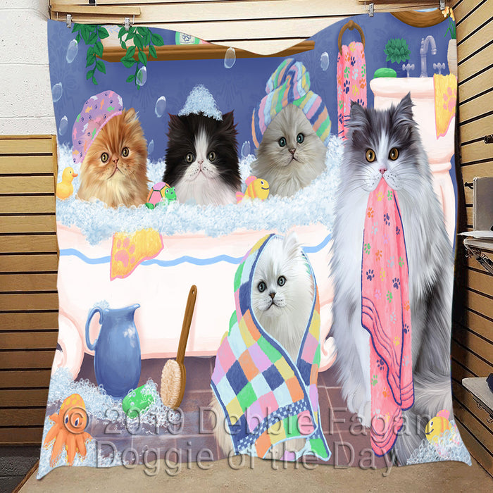 Rub A Dub Dogs In A Tub Persian Cats Quilt