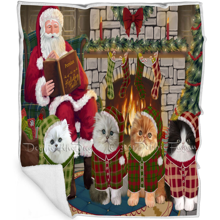Christmas Cozy Holiday Tails Persian Cats Blanket BLNKT117786