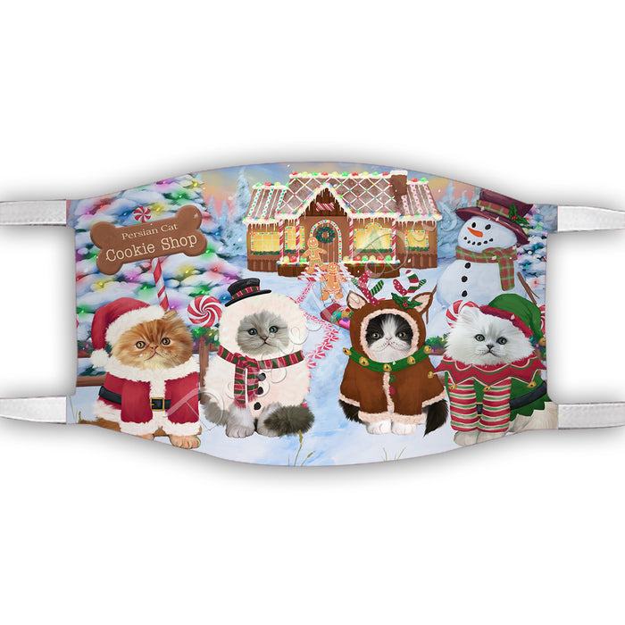 Holiday Gingerbread Cookie Persian Cats Shop Face Mask FM48916