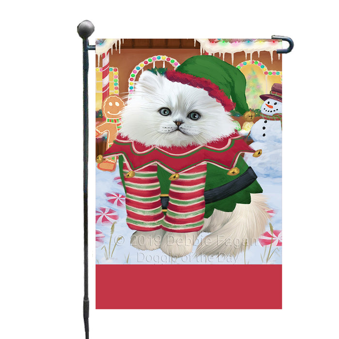 Personalized Gingerbread Candyfest Persian Cat Custom Garden Flag GFLG64114
