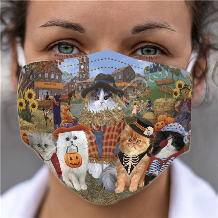 Halloween 'Round Town Persian Cats Face Mask FM49975