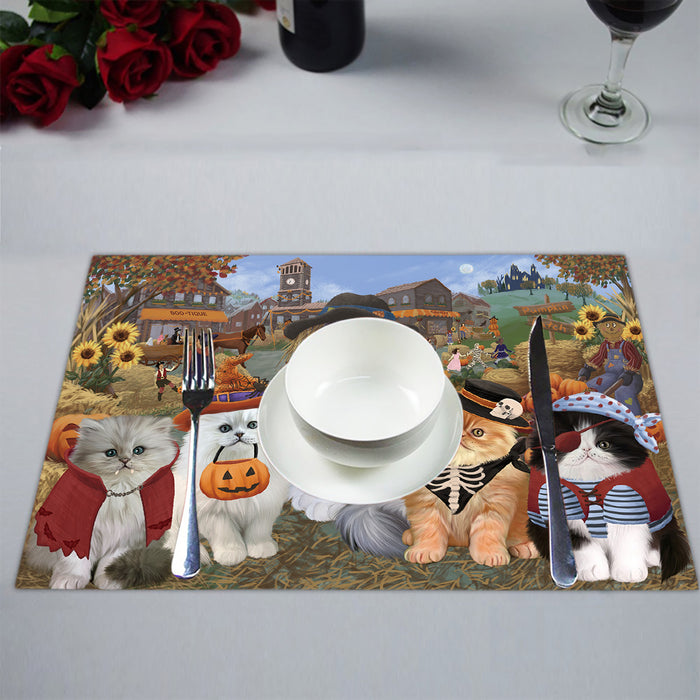 Halloween 'Round Town Persian Cats Placemat