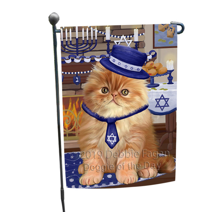 Happy Hanukkah  Persian Cats Garden Flag GFLG66344
