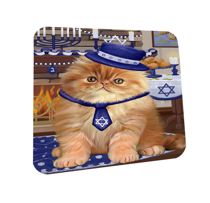 Happy Hanukkah  Persian Cats Coasters Set of 4 CST57446