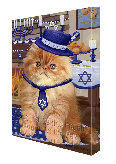 Happy Hanukkah Family Persian Cats Canvas Print Wall Art Décor CVS144998