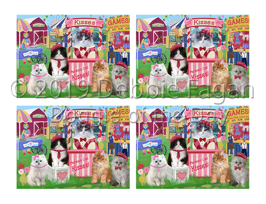 Carnival Kissing Booth Persian Cats Placemat