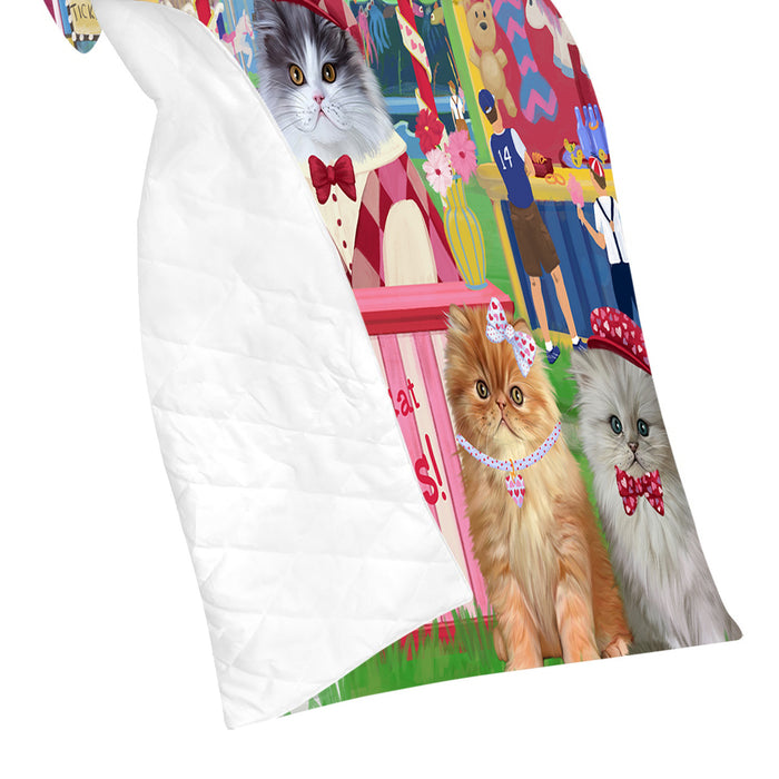 Carnival Kissing Booth Persian Cats Quilt