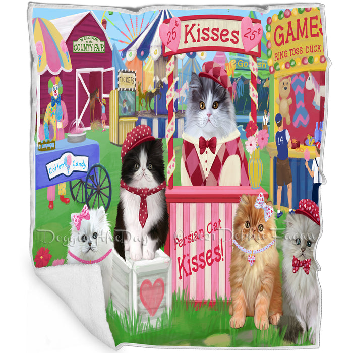 Carnival Kissing Booth Persian Cats Blanket BLNKT122628