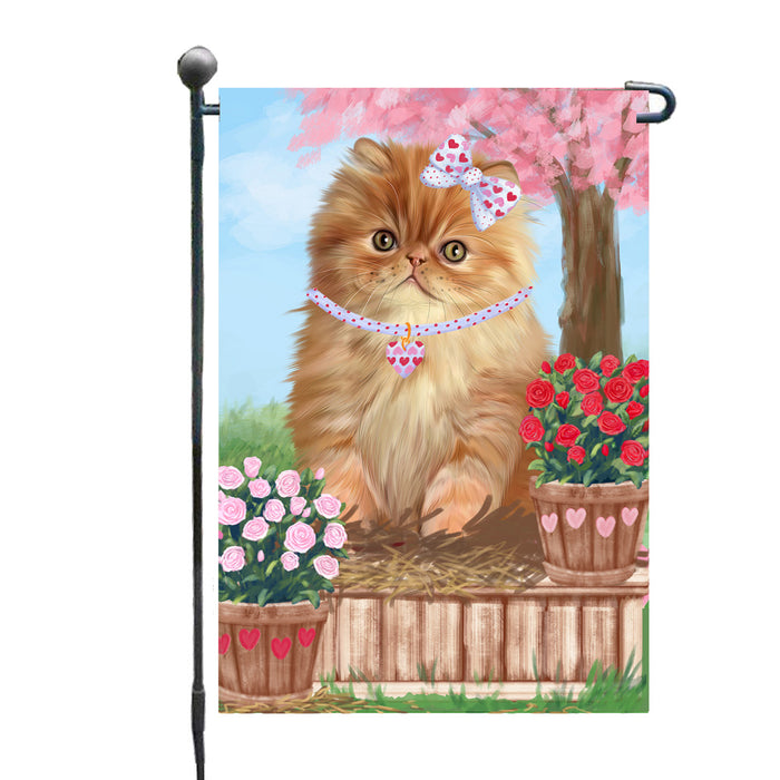 Personalized Rosie 25 Cent Kisses Persian Cat Custom Garden Flag GFLG64756