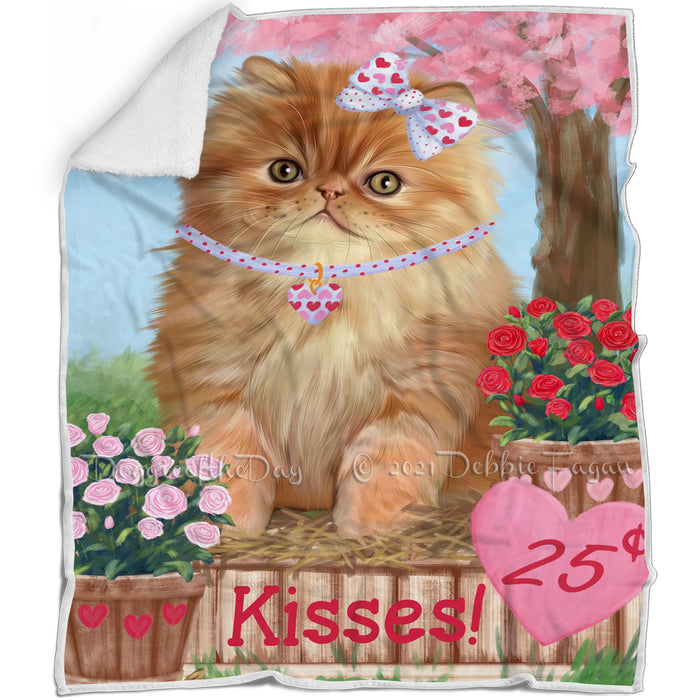 Rosie 25 Cent Kisses Persian Cat Blanket BLNKT123267