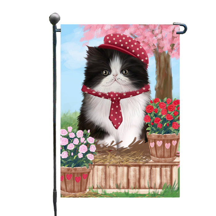 Personalized Rosie 25 Cent Kisses Persian Cat Custom Garden Flag GFLG64757