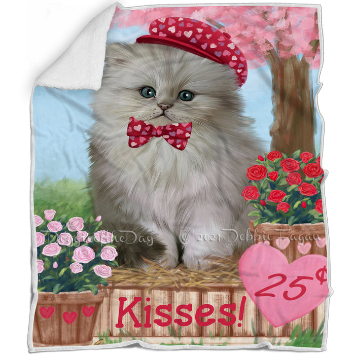 Rosie 25 Cent Kisses Persian Cat Blanket BLNKT123285