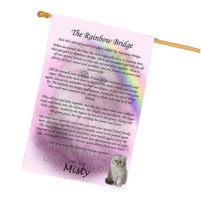 Rainbow Bridge Persian Cat House Flag FLG56194