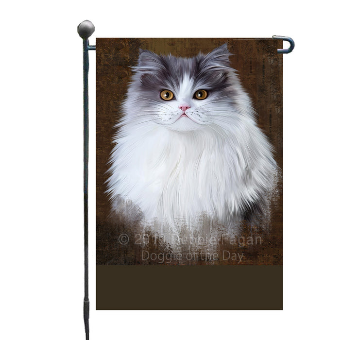 Personalized Rustic Persian Cat Custom Garden Flag GFLG63577