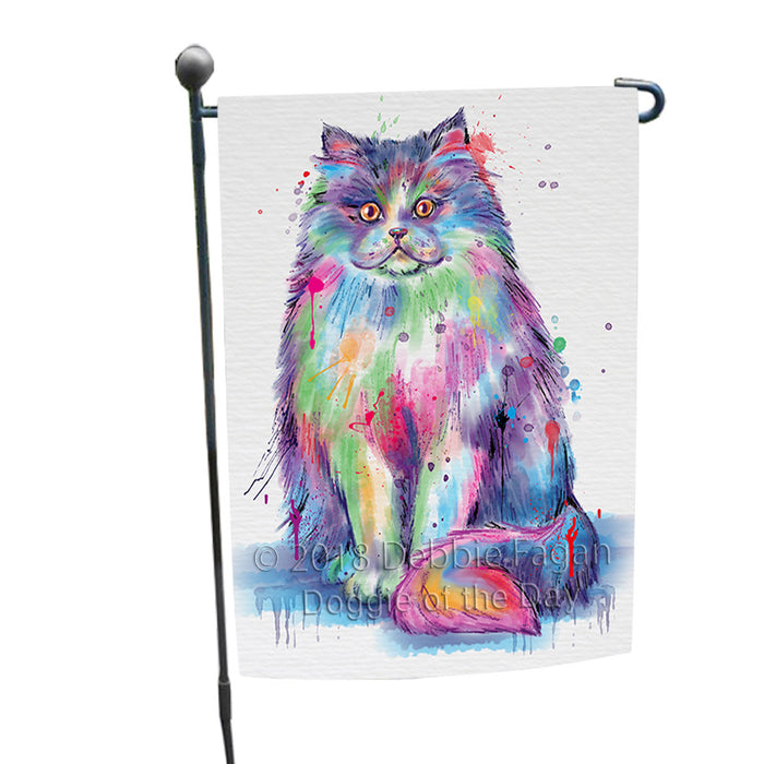 Watercolor Persian Cat Garden Flag GFLG65174