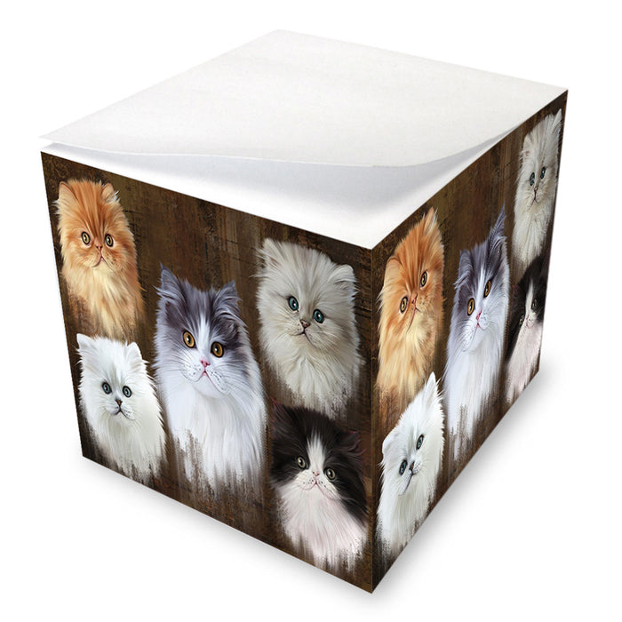 Rustic 5 Persian Cat Note Cube NOC55787