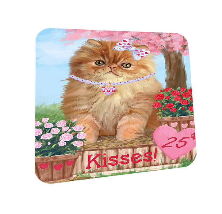 Rosie 25 Cent Kisses Persian Cat Coasters Set of 4 CST55941