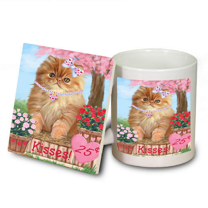 Rosie 25 Cent Kisses Persian Cat Mug and Coaster Set MUC55975