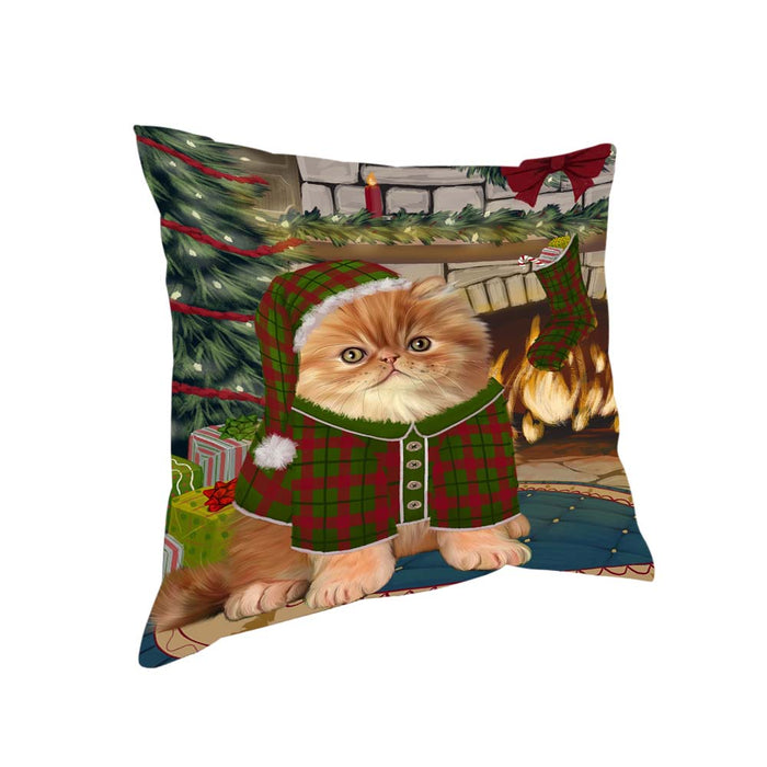 The Stocking was Hung Persian Cat Pillow PIL71144