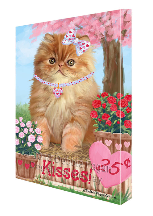 Rosie 25 Cent Kisses Persian Cat Canvas Print Wall Art Décor CVS126071