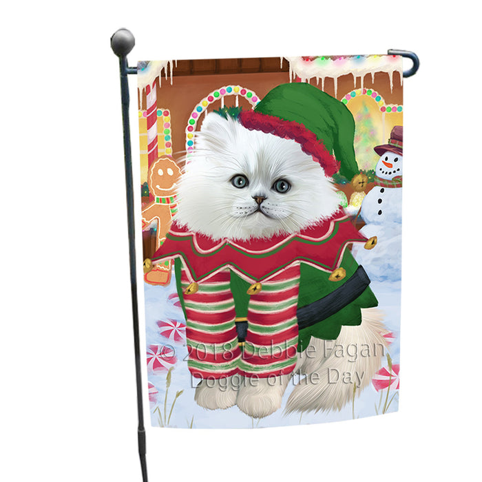Christmas Gingerbread House Candyfest Persian Cat Garden Flag GFLG57098