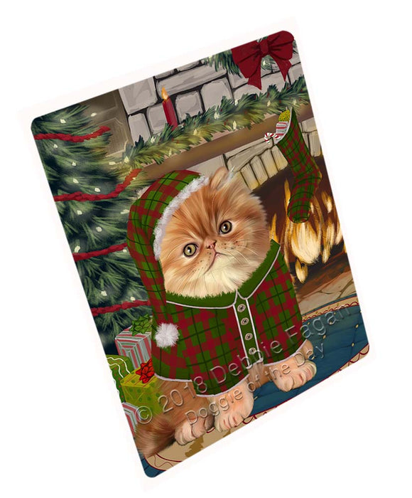 The Stocking was Hung Persian Cat Magnet MAG71799 (Small 5.5" x 4.25")