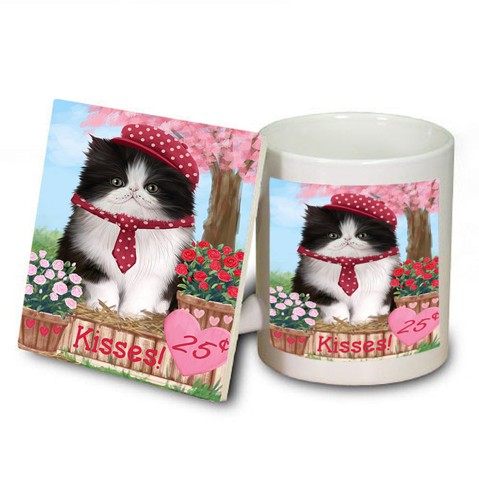 Rosie 25 Cent Kisses Persian Cat Mug and Coaster Set MUC55976