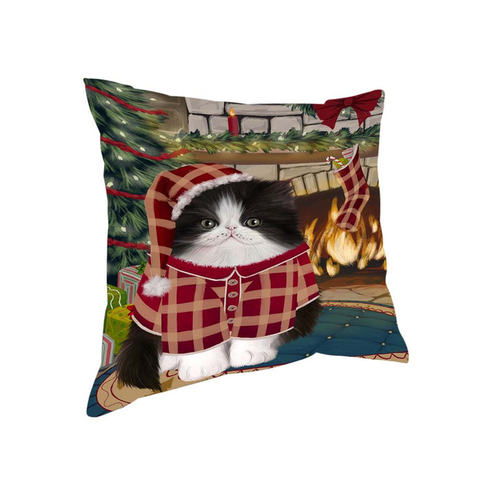 The Stocking was Hung Persian Cat Pillow PIL71148