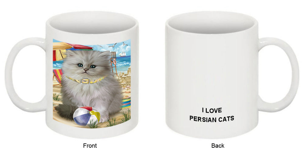 Pet Friendly Beach Persian Cat Coffee Mug MUG49572