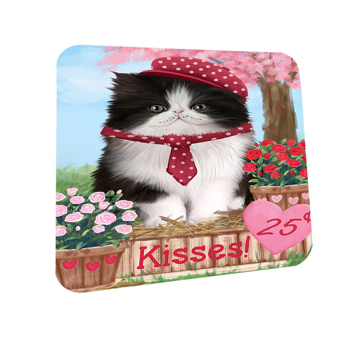 Rosie 25 Cent Kisses Persian Cat Coasters Set of 4 CST55942