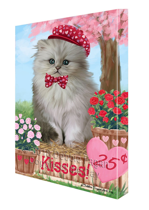 Rosie 25 Cent Kisses Persian Cat Canvas Print Wall Art Décor CVS126089