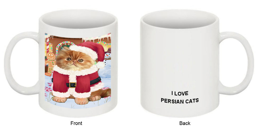 Christmas Gingerbread House Candyfest Persian Cat Coffee Mug MUG51870