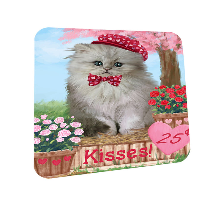 Rosie 25 Cent Kisses Persian Cat Coasters Set of 4 CST55943
