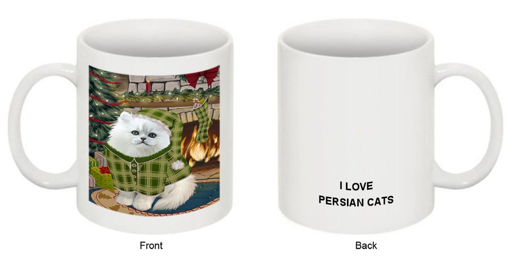 The Stocking was Hung Persian Cat Coffee Mug MUG50954
