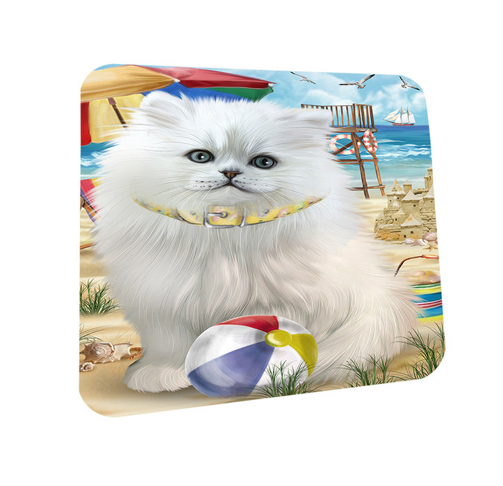 Pet Friendly Beach Persian Cat Coasters Set of 4 CST54133