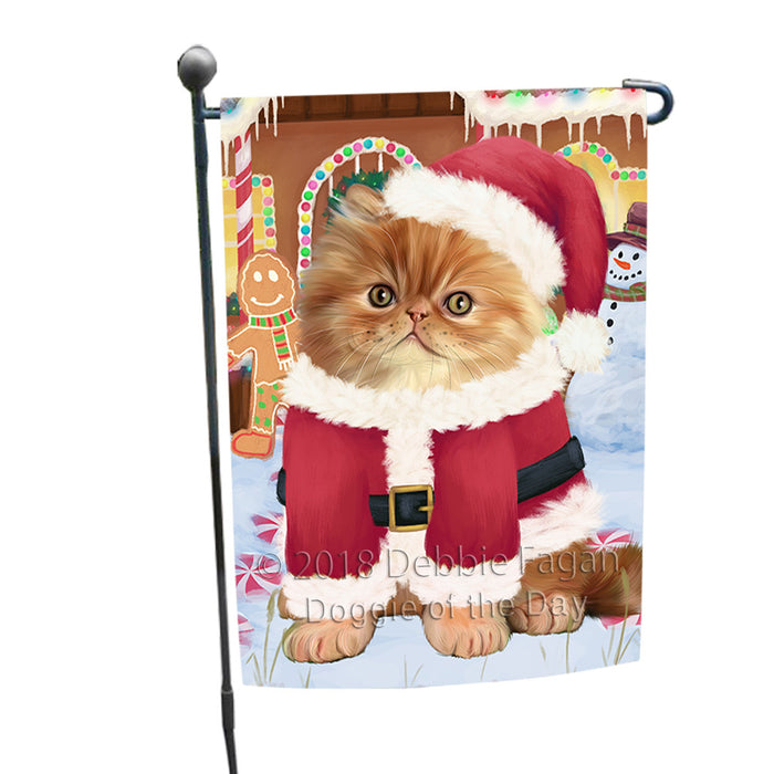 Christmas Gingerbread House Candyfest Persian Cat Garden Flag GFLG57100