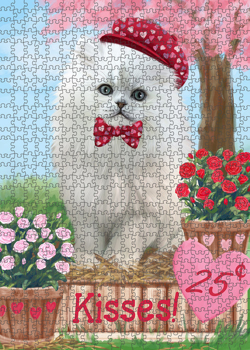 Rosie 25 Cent Kisses Persian Cat Puzzle with Photo Tin PUZL92148