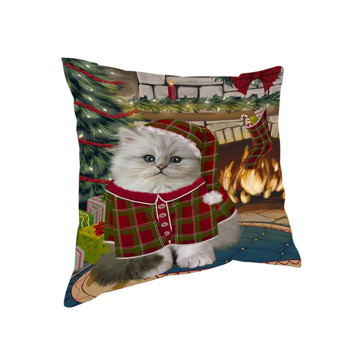 The Stocking was Hung Persian Cat Pillow PIL71156