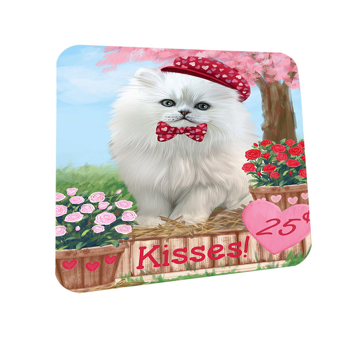 Rosie 25 Cent Kisses Persian Cat Coasters Set of 4 CST55944