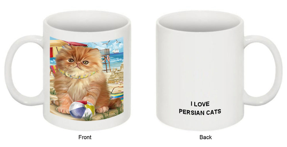 Pet Friendly Beach Persian Cat Coffee Mug MUG49574