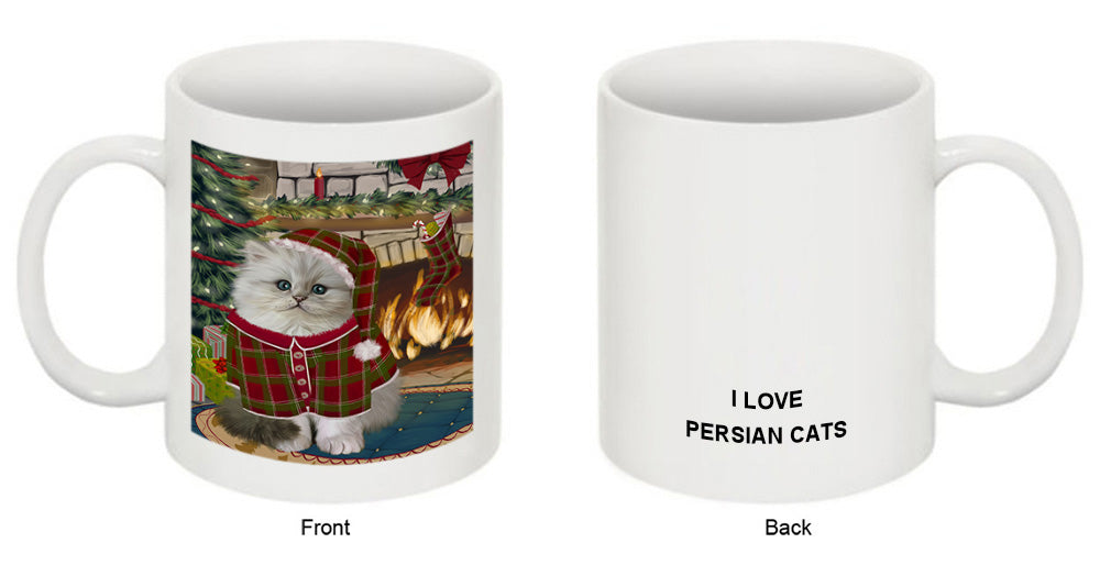 The Stocking was Hung Persian Cat Coffee Mug MUG50955