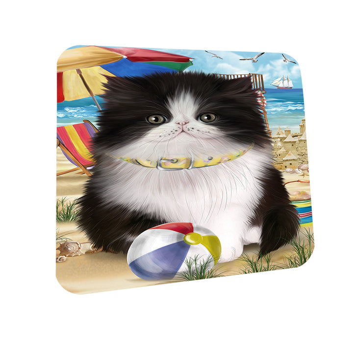 Pet Friendly Beach Persian Cat Coasters Set of 4 CST54135