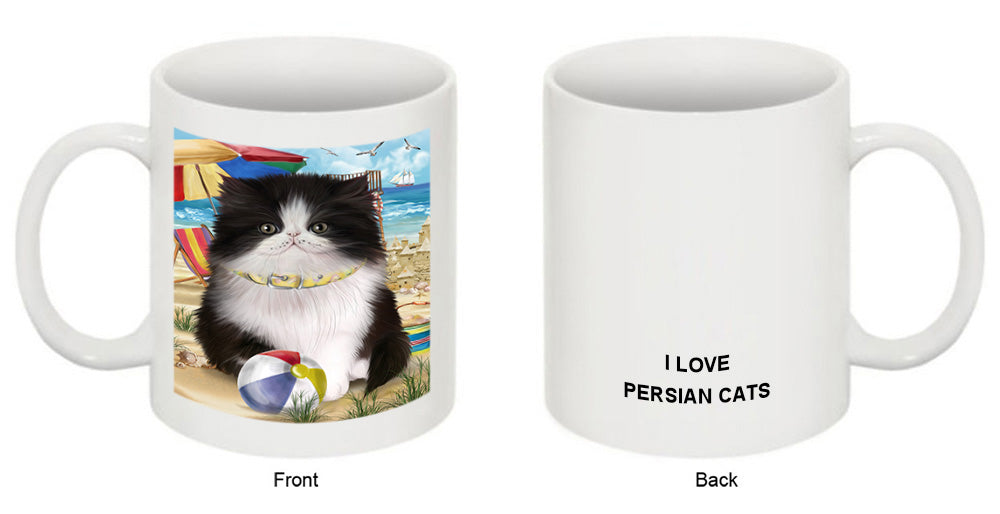 Pet Friendly Beach Persian Cat Coffee Mug MUG49575
