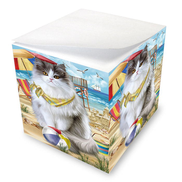 Pet Friendly Beach Persian Cat Note Cube NOC55824