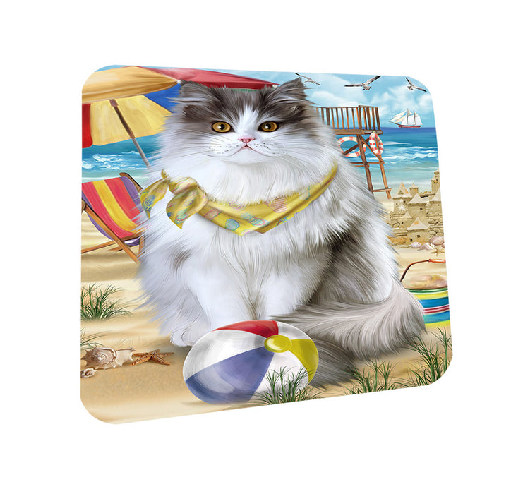 Pet Friendly Beach Persian Cat Coasters Set of 4 CST54136