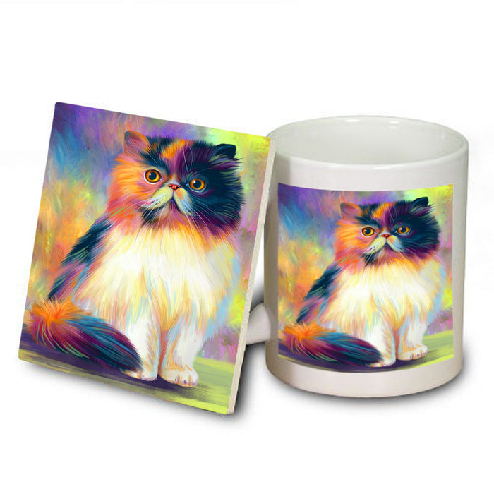 Paradise Wave Persian Cat Mug and Coaster Set MUC56068