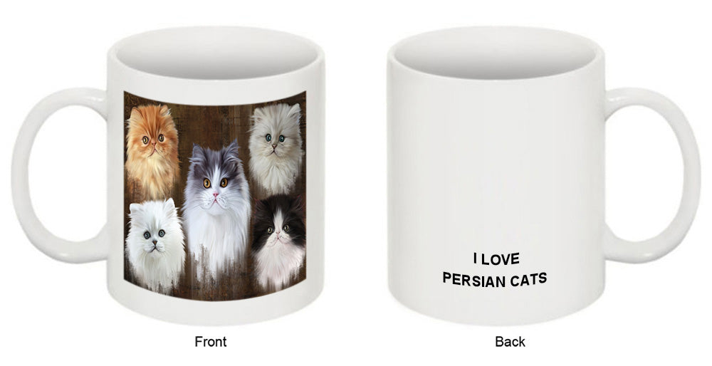 Rustic 5 Persian Cat Coffee Mug MUG49539