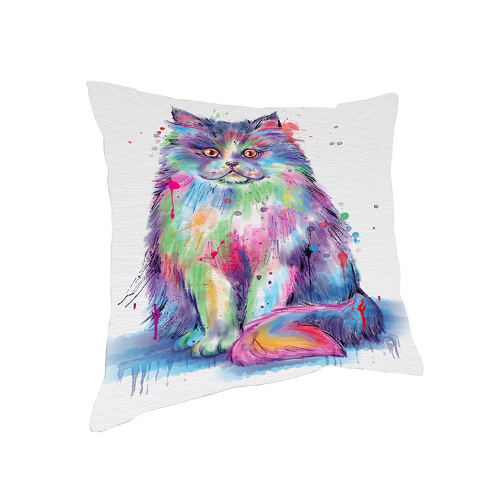 Watercolor Persian Cat Pillow PIL83800